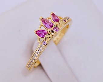 PANDORA  Princess Rapunzel Tiara Ring ALE