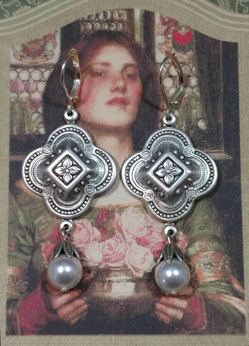 Edwardian Pearl Earrings Edwardian Style Jewelry Etsy