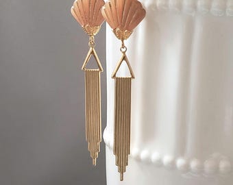 Czech Glass Art Deco Earrings - Art Deco Jewelry - 1920s Flapper - Art Nouveau Earrings -  Art Nouveau Jewelry - Vintage Style