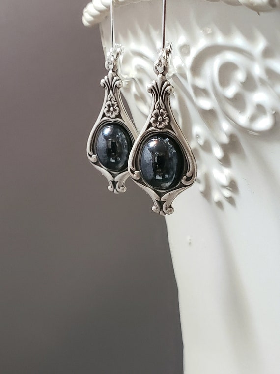 Edwardian Drop Earrings - Edwardian Style Jewelry - Victorian Reproduction - Historical Jewelry - Regency Earrings