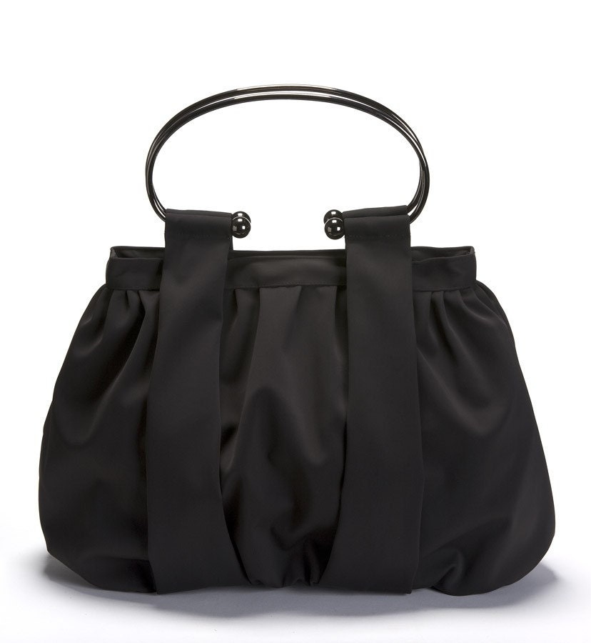 Vegan handbag Chocolate Brown purse Neoprene bag vintage purse | Etsy