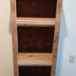 Reclaimed Barnwood Bookshelf