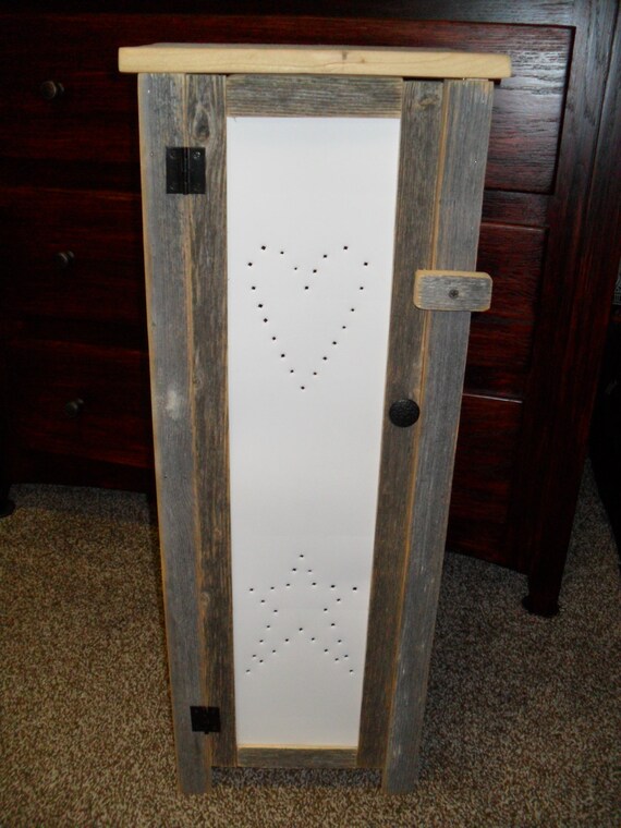 Heart Star Tin Door Cabinet Etsy