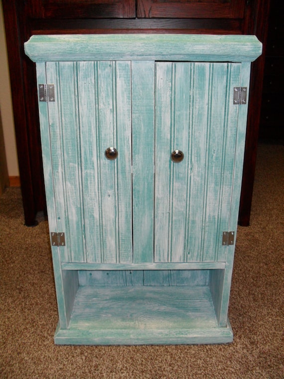 White Wash Wall Cabinet
