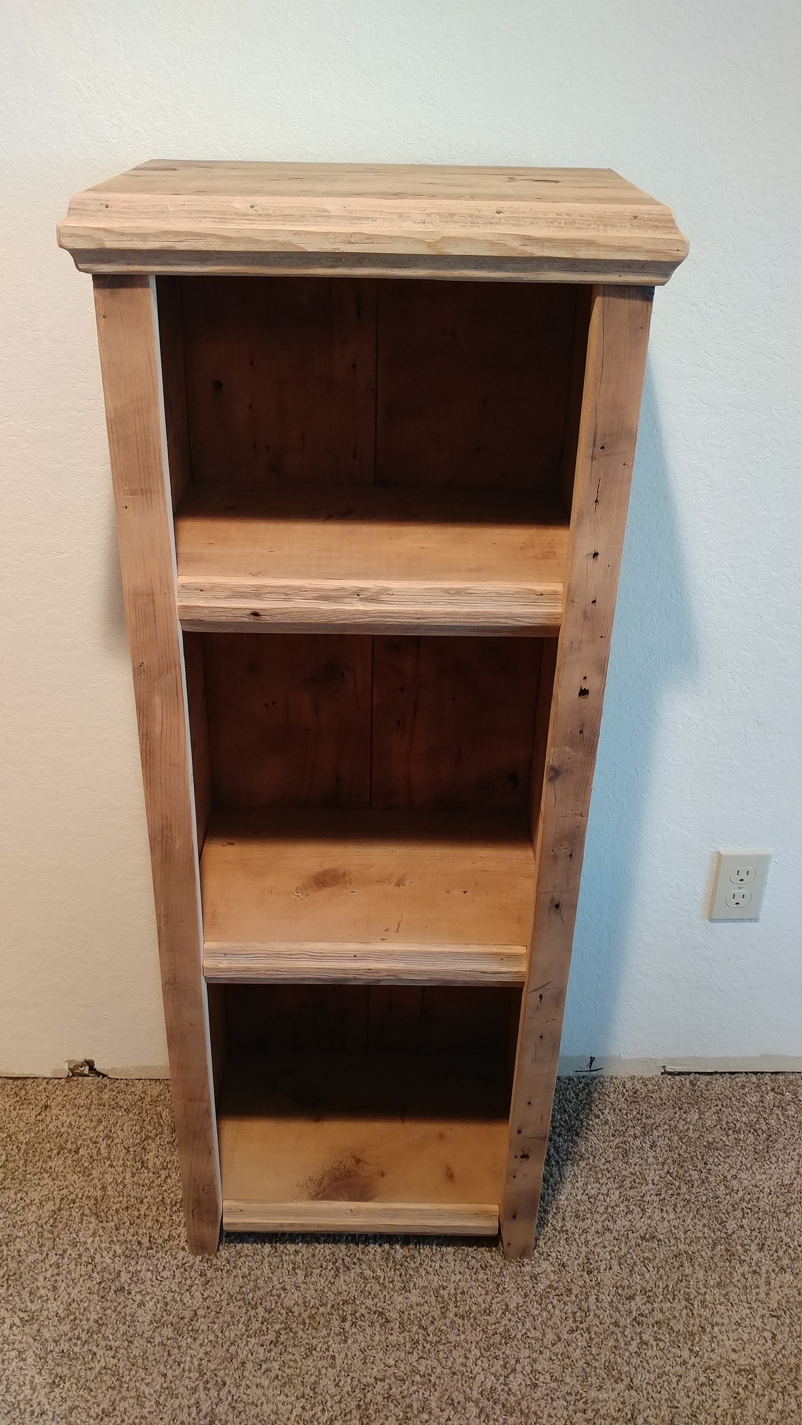 Reclaimed Barnwood Bookshelf Etsy