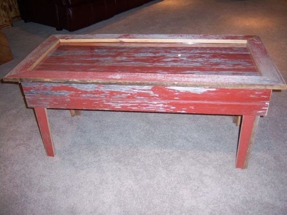 Rustic Barn Board Coffee Table Etsy