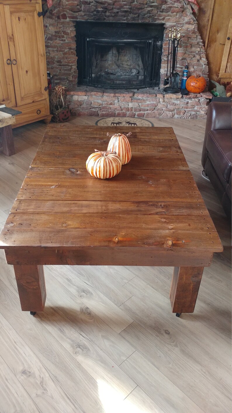 Caster Wheel Coffee Table Etsy