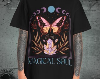 Pastel Gothic Butterfly Shirt | Magical Soul Celestial Goth Top