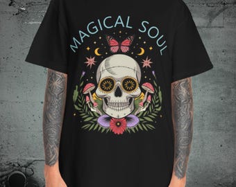 Goth Clothes | Pastel Gothic Shirt | Magical Soul Quote Design