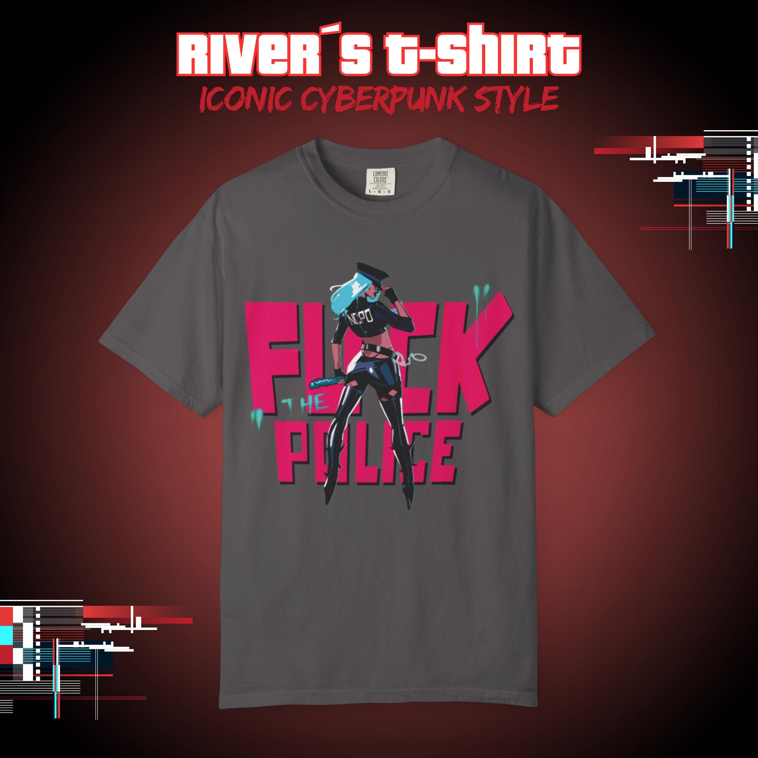 Cyberpunk 2077 T-shirt: River Neon Streetwear Graphic Tee