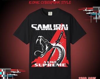Cyberpunk 2077: Samurai I Like Supreme Graphic T-Shirt | Comfort Colors 1717 Vintage Fit
