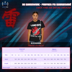 Cyberpunk 2077: Samurai Never Fade Away Graphic T-Shirt | Comfort Colors 1717 Vintage Fit image 7