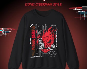 Cyberpunk 2077: Samurai Fire Graphic Sweatshirt | Gildan 18000 Heavy Blend