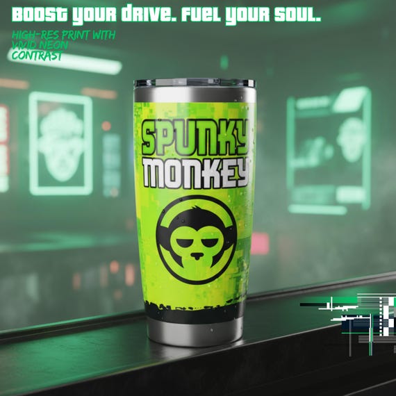 Cyberpunk 2077: Tumbler Spunky Monkey, Energy Drink Design - Etsy