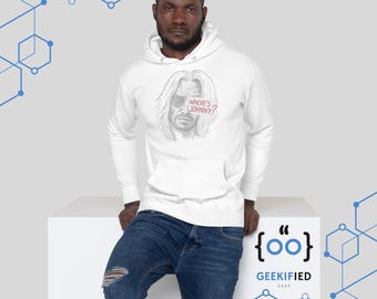 Cyberpunk 2077-hoodie: met de hand getekend Johnny Silverhand-ontwerp
