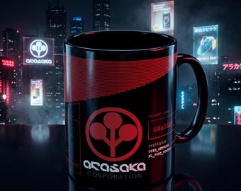 Custom Cyberpunk Mug - Arasaka Corp Security Login - Personalized Gamer Gift