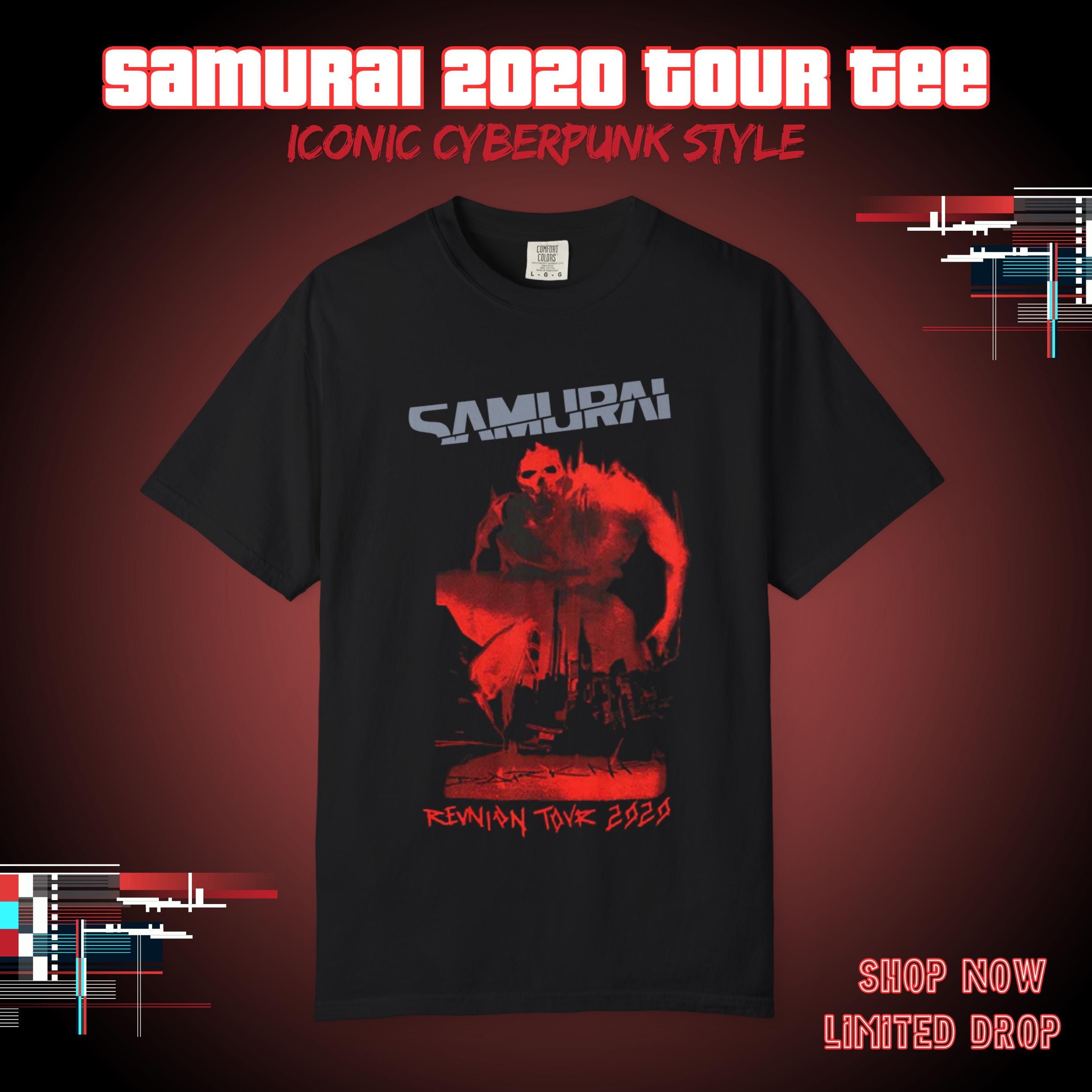 Samurai 2020 Reunion Tour Shirt: Cyberpunk Band Tee, Johnny