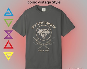 Witcher School of the Cat Shirt: Vintage Style