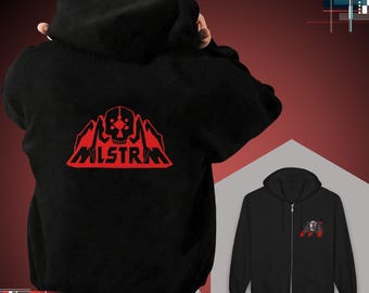 Cyberpunk 2077: Sudadera con capucha y cremallera Maelstrom (estampado frontal y posterior) / Gildan 18600 Heavy Blend