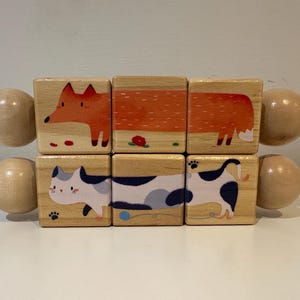 Wooden Rotating Puzzle & Rattle Toy | Montessori baby toy