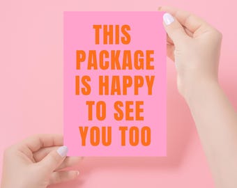 thank you card pink, thank you for purchase, editable small business card template canva, printable Personalized Packaging Insert postcard