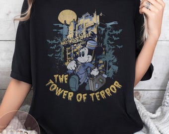 トップス 90s DISNEY \"Tower of Terror\" vintage T 90s Vintage Disney - Twilight Zone Tower of Terror - Shirt