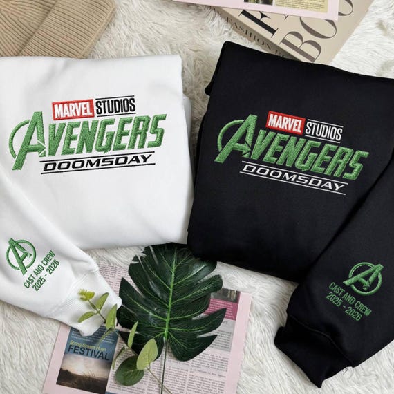 Embroidered Avengers Doomsday Sweatshirt, MCU Movie Crewneck