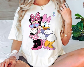Camiseta retro de Minnie y Daisy, camiseta Disney de Comfort Colors