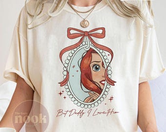 Ariel Comfort Colors Tee, Little Mermaid Family Vacation Shirt
