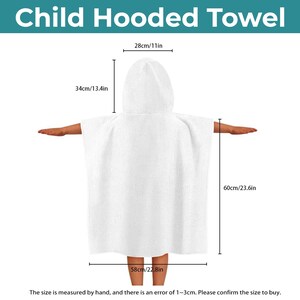 Mickey Mouse Hooded Beach Towel, Kids Pool Poncho, Soft Absorbent Cotton Blend bild 4