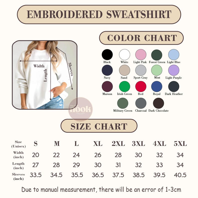 Embroidered Dragon Book Sweatshirt, Cozy Fantasy Reader Crewneck image 6