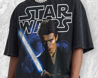Anakin Padme Star Wars Acid Wash Oversized Shirt, Star Wars Days Couple T-shirt, May The Force Be With You, Star Wars Matching Tees