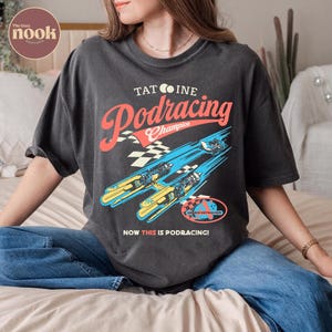 Retro Tatooine Podracing Champion Shirt, Star Wars Graphic Tee, Galaxy’s Edge Disney Trip Shirt, Vintage Anakin Skywalker Fan Gift