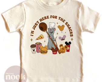 Remy Disney Snacks Shirt, Ratatouille Pixar Comfort Colors Tee