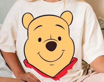 Pooh Big Face Comfort Colors Shirt, Winnie The Pooh, Pooh Bear Tee, Disneyland Shirt 2026