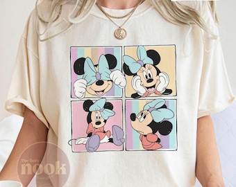 Retro Minnie Mouse Comfort Colors Tee, Vintage Disney Cartoon