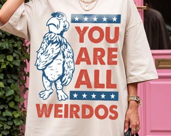 Sam Eagle July 4th You Are All Weirdos Comfort Colors Shirt,  USA 250th Tee, Patriotic Disney Shirt, Sam Eagle Fan Gift
