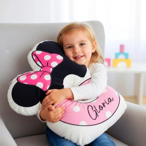 Personalized Mickey Mouse Alphabet Plush Pillow, Custom Name Nursery Decor afbeelding 10