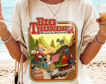 Chemise Mickey Mouse Big Thunder Mountain Railroad pour tout-petit, t-shirt Magic Kingdom Party