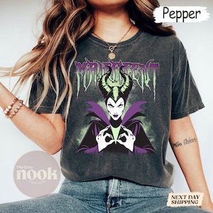 Maleficent Disney Villains Graphic Comfort Color T-Shirt, Vintage Disney Villain Tee, Disneyland Trip Gift 2025