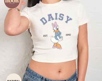 Haut court vintage Daisy Duck, Année 2000 Disney T-shirts bébé