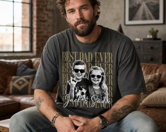 Personalized Dad vs Kids Shirt, Custom Photo Family Tee, Father’s Day Gift for Dad
