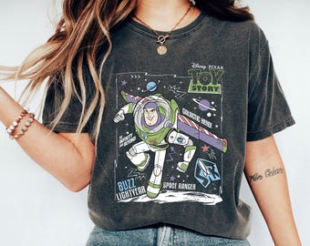 Vintage Buzz Lightyear Shirt, Toy Story Comfort Colors Tee, Disney Pixar Space Ranger T-Shirt, To Infinity and Beyond Vacation Tee