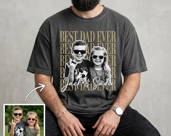 Custom Photo Dad vs Kids Shirt, Personalized Father Son Daughter Tee, Father’s Day Gift