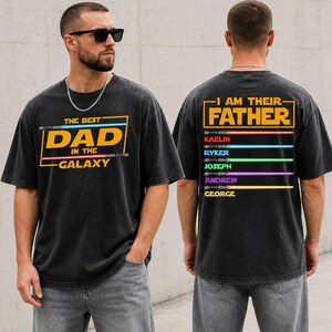 Custom Kids Name Lightsaber Acid Wash Oversized Shirt, Star Wars Inspired Galaxy Tee, Disneyland Trip 2026 bild 6