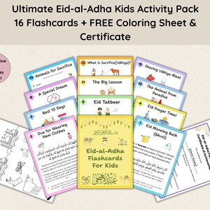 Eid al-Adha Flash Cards: Islamic Education Activity Set (PDF Download)