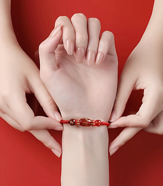 Chinese Zodiac Red String Bracelet — Temple Blessed Lucky Charm