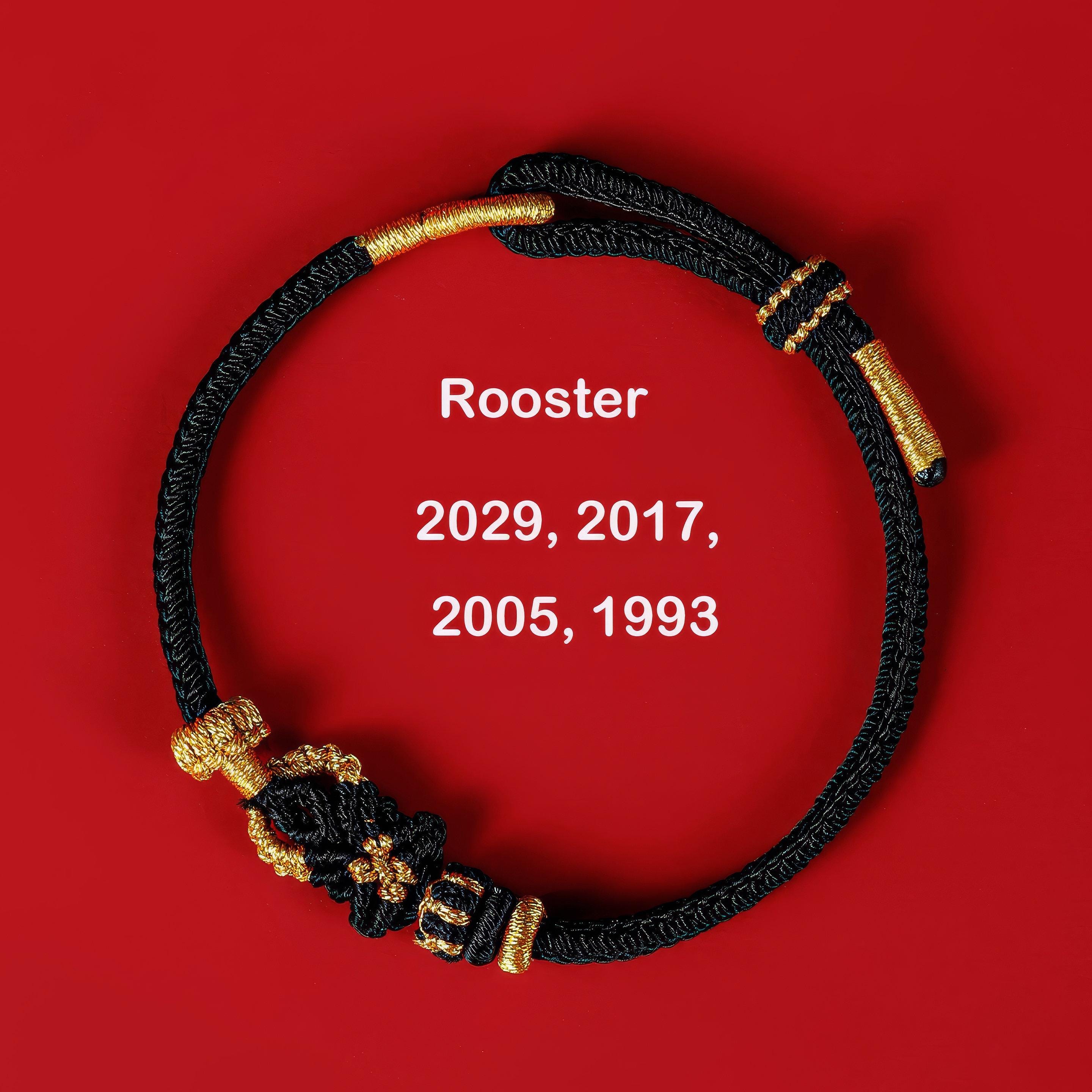 2026 Zodiac Red String Bracelet, Handmade Lucky Knot, Chinese
