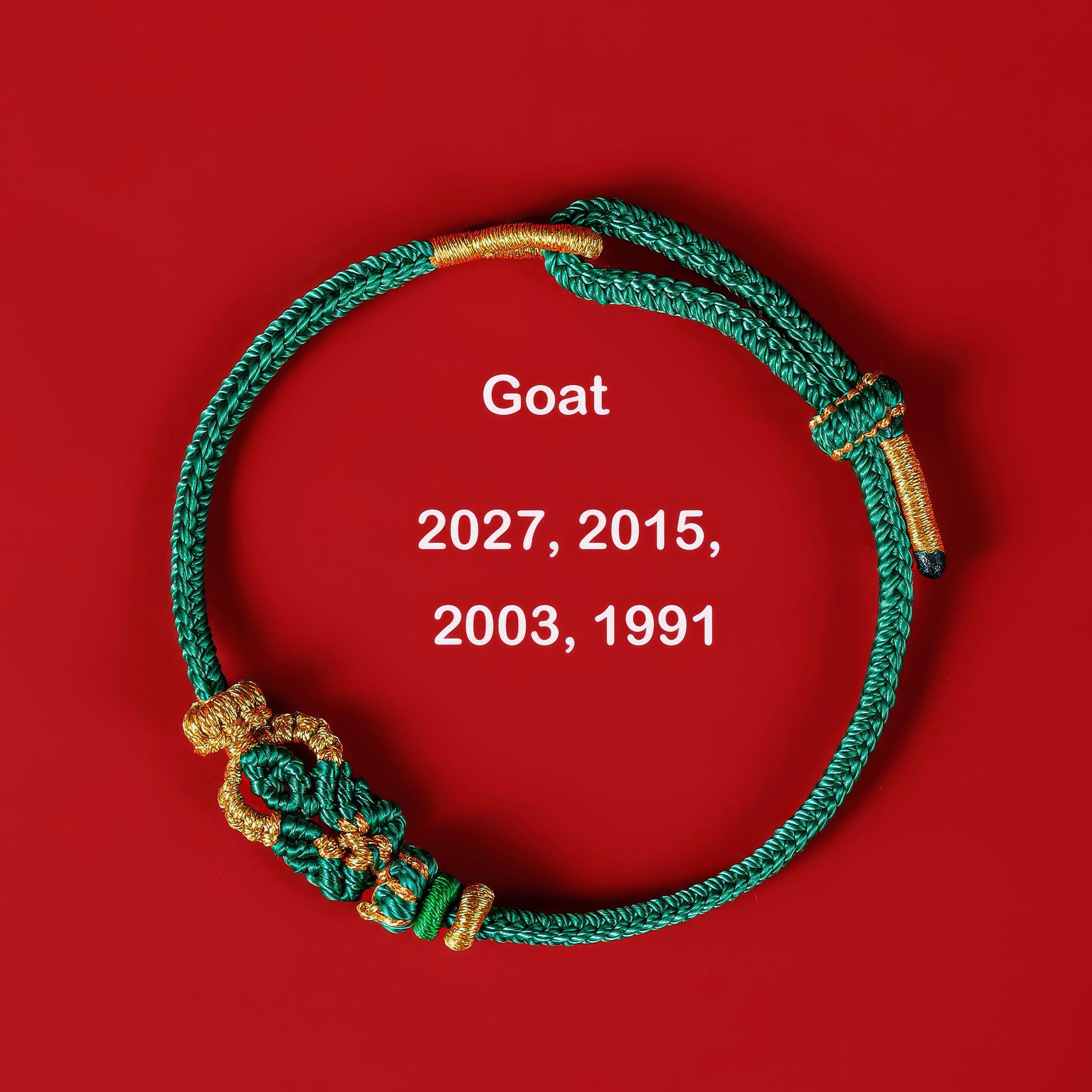 2026 Zodiac Red String Bracelet, Handmade Lucky Knot, Chinese