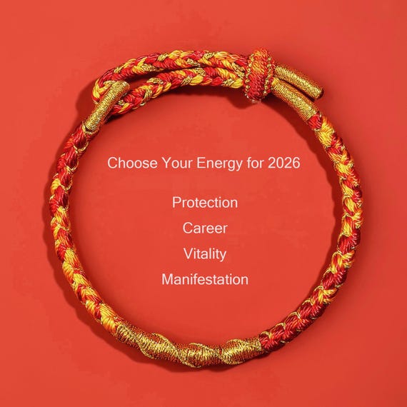 2026 Period 9 Feng Shui Bracelet, Temple Blessed Protection Amulet, Career Success & Wealth Jewelry, Manifestation Gift